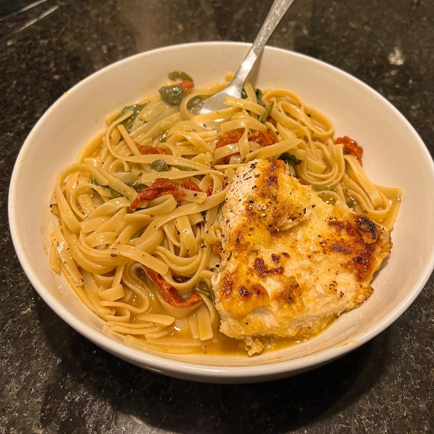 Sun Dried Tomato Lemon Chicken Piccata (Dairy and Gluten Free